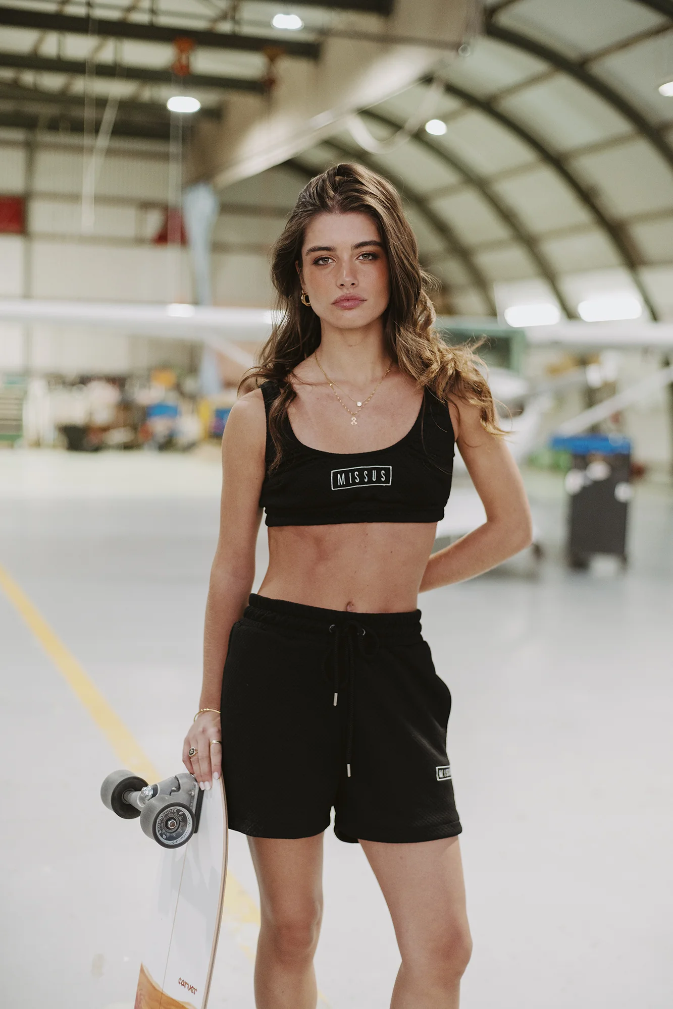 BLACK TRACKSUIT QUILTED SHORTS - Image 6
