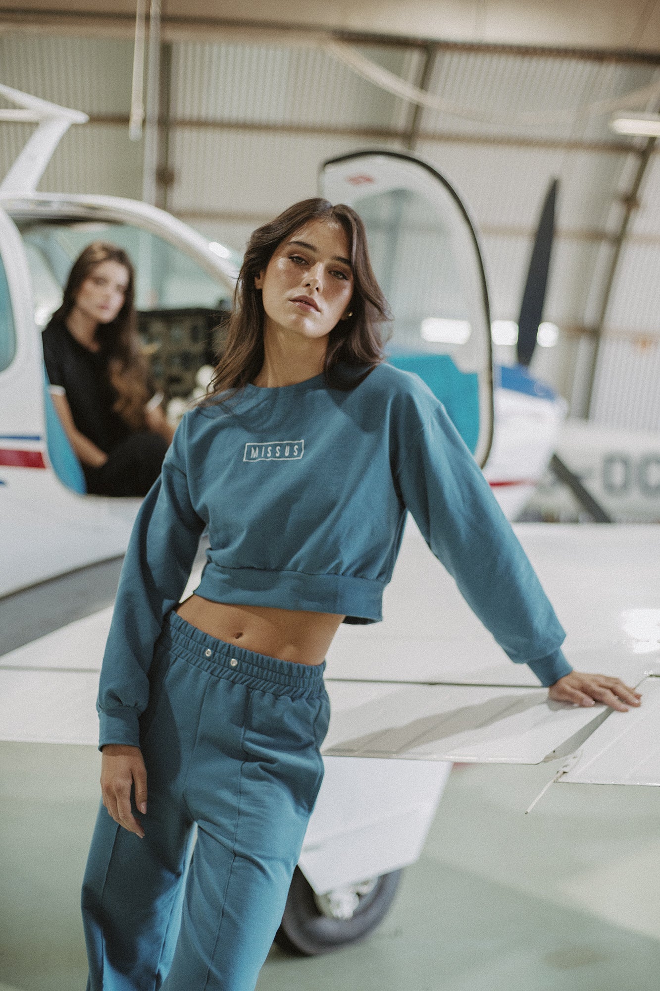 BLUE TRACKSUIT CREWNECK SWEATSHIRT - Image 4