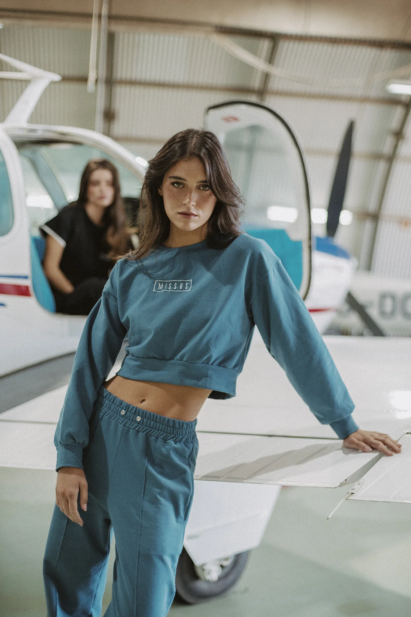 BLUE TRACKSUIT CREWNECK SWEATSHIRT - Image 5
