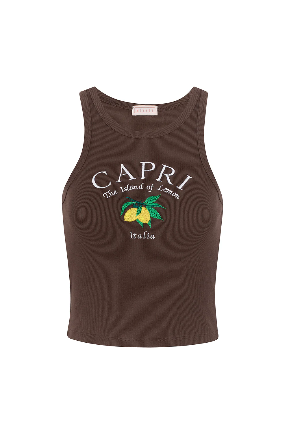BROWN CAPRI TANK TOP S4