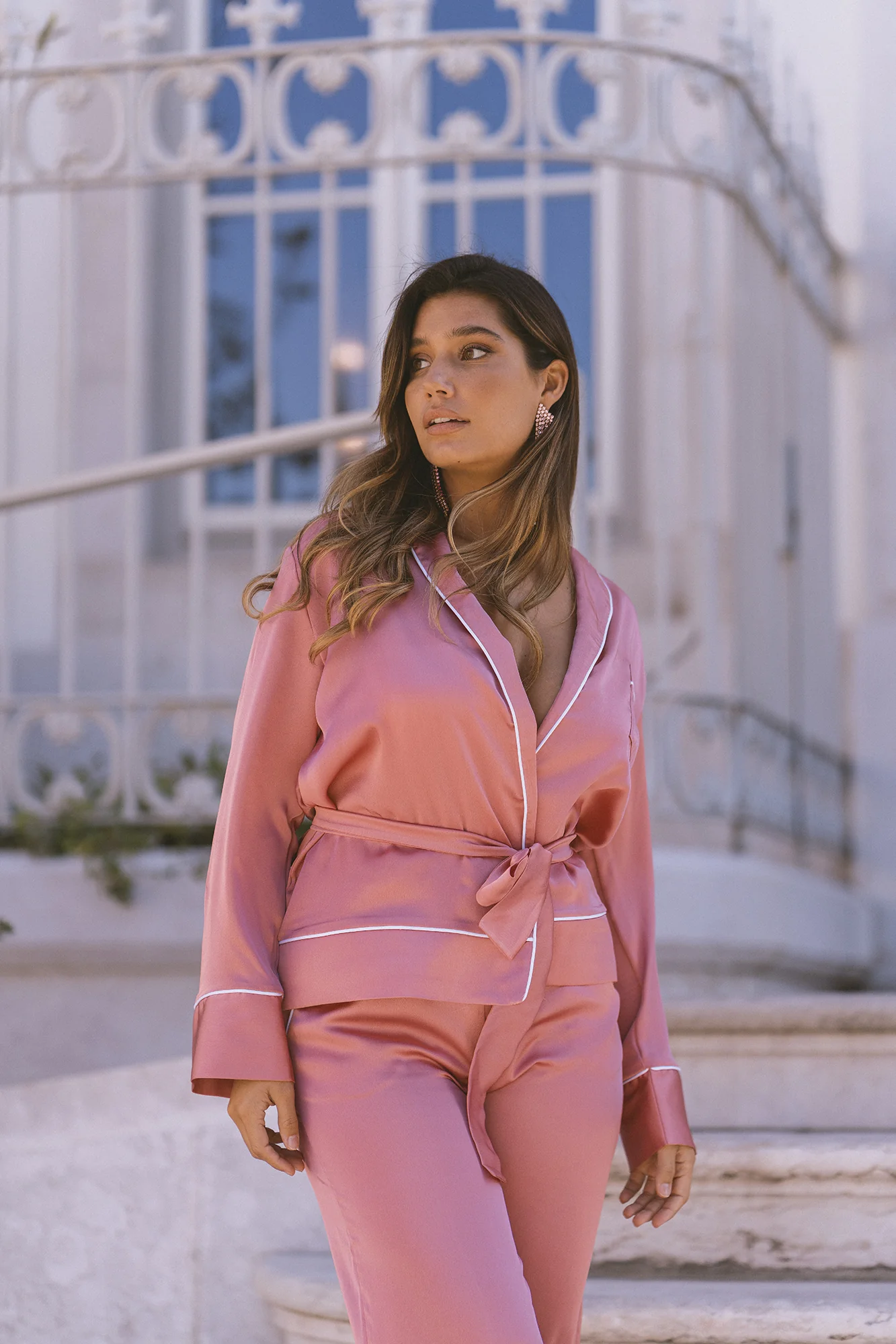 PINK SATIN PJ SHIRT - Image 5