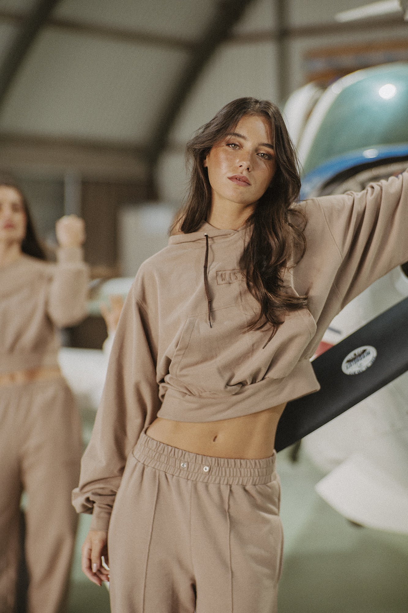 TAUPE TRACKSUIT HOODIE - Image 5