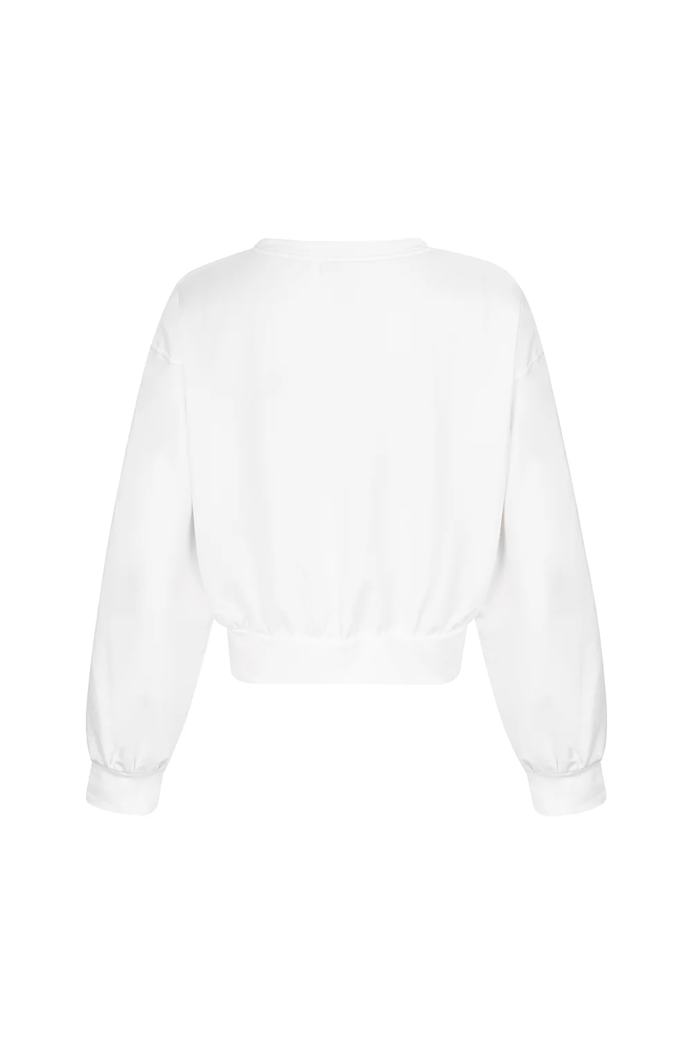 WHITE TRACKSUIT CREWNECK SWEATSHIRT - Image 9